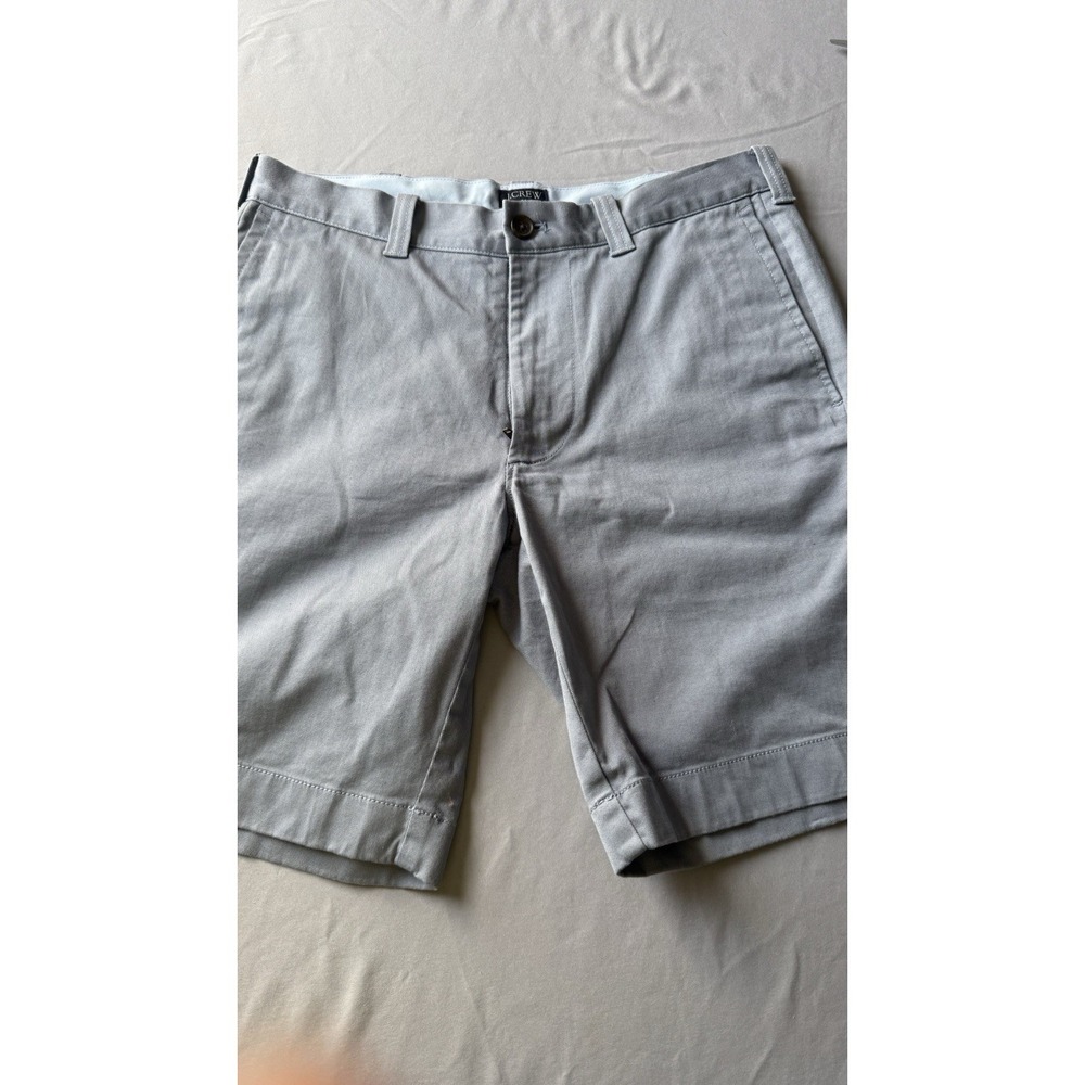 Men's Gray Chino Shorts Size 30 X 9 J Crew Flex Gramercy EUC Cotton And Elastane